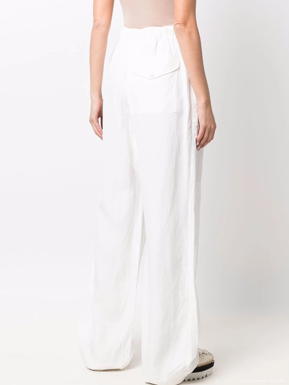 Affordable flap Stella straight-leg trousers McCartney pockets Women 0719